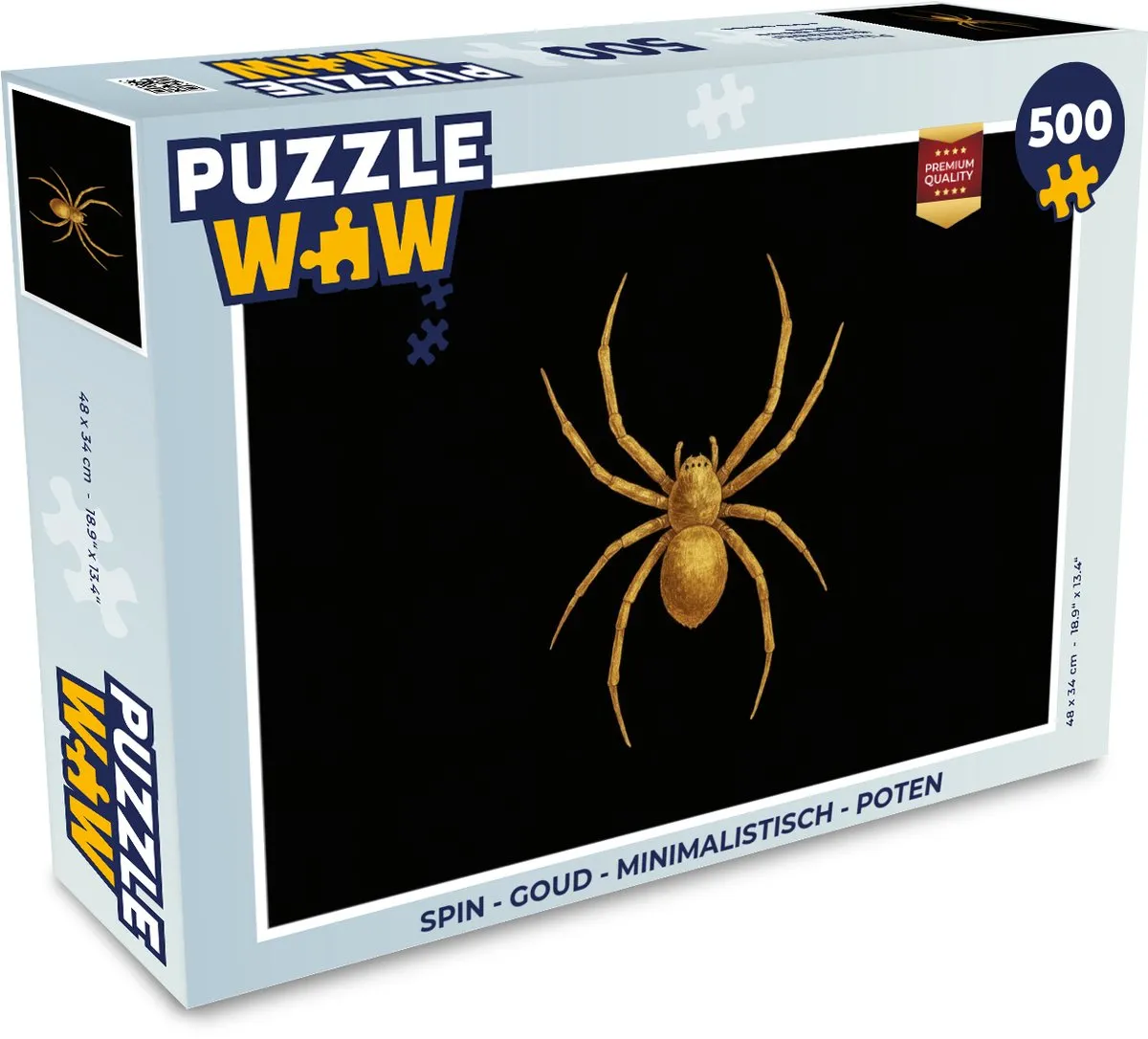 PuzzleWow Spin Legpuzzel 500 Stuks - Goud