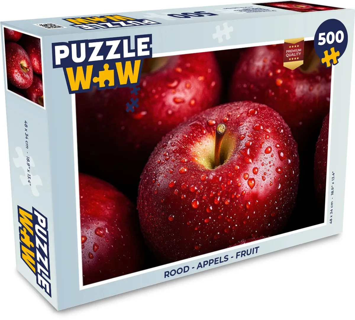 PuzzleWow Appels Legpuzzel 500 Stuks - Rood