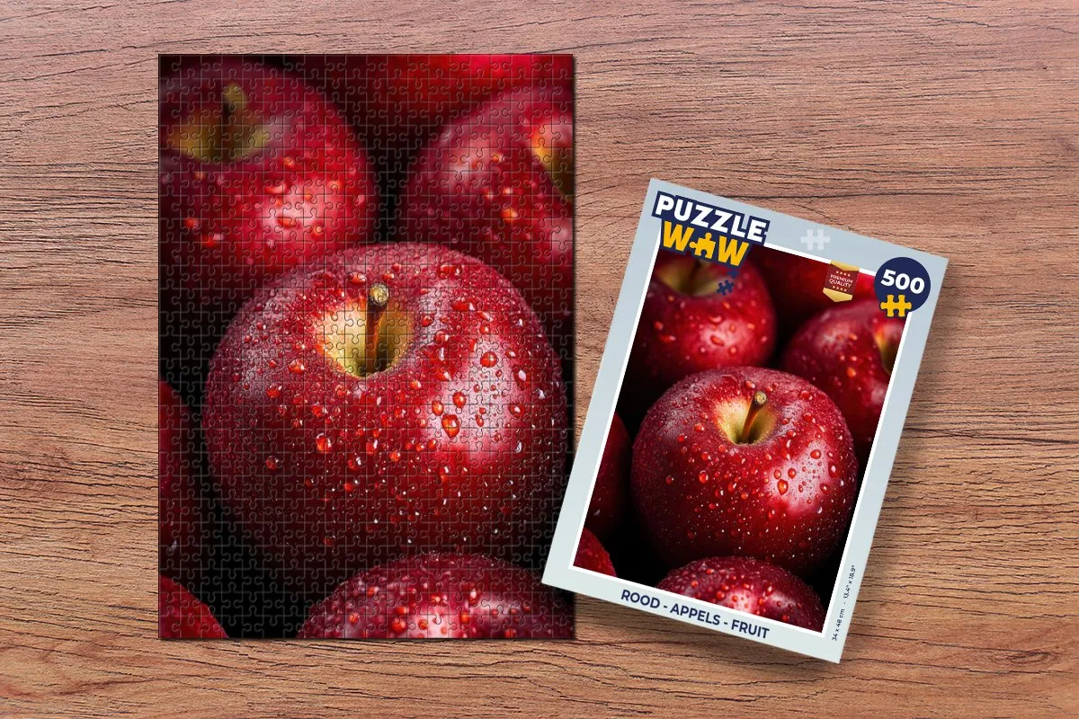 PuzzleWow Appels Legpuzzel 500 Stuks - Rood