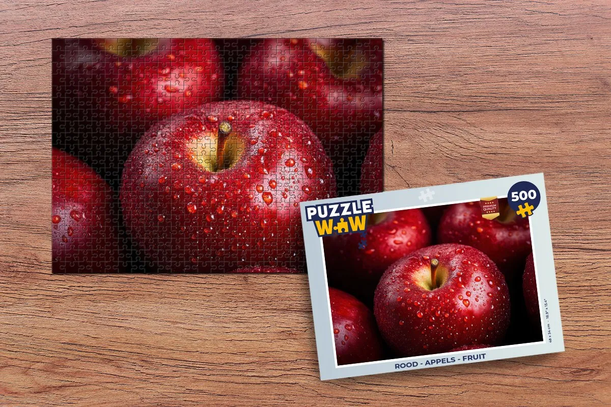 PuzzleWow Appels Legpuzzel 500 Stuks - Rood