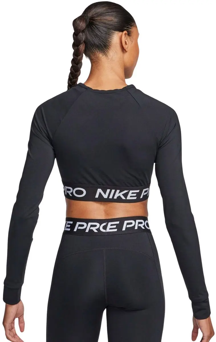 Nike Pro Dri-FIT 365 Cropped LS Shirt Dames - M