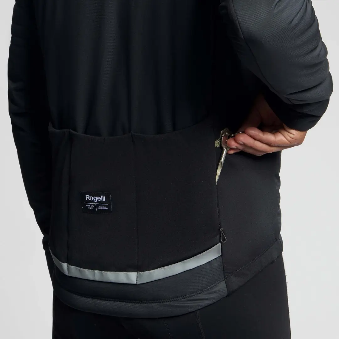 Rogelli Element Heren Fietsjack Winter - Zwart - afbeelding 6 van 6