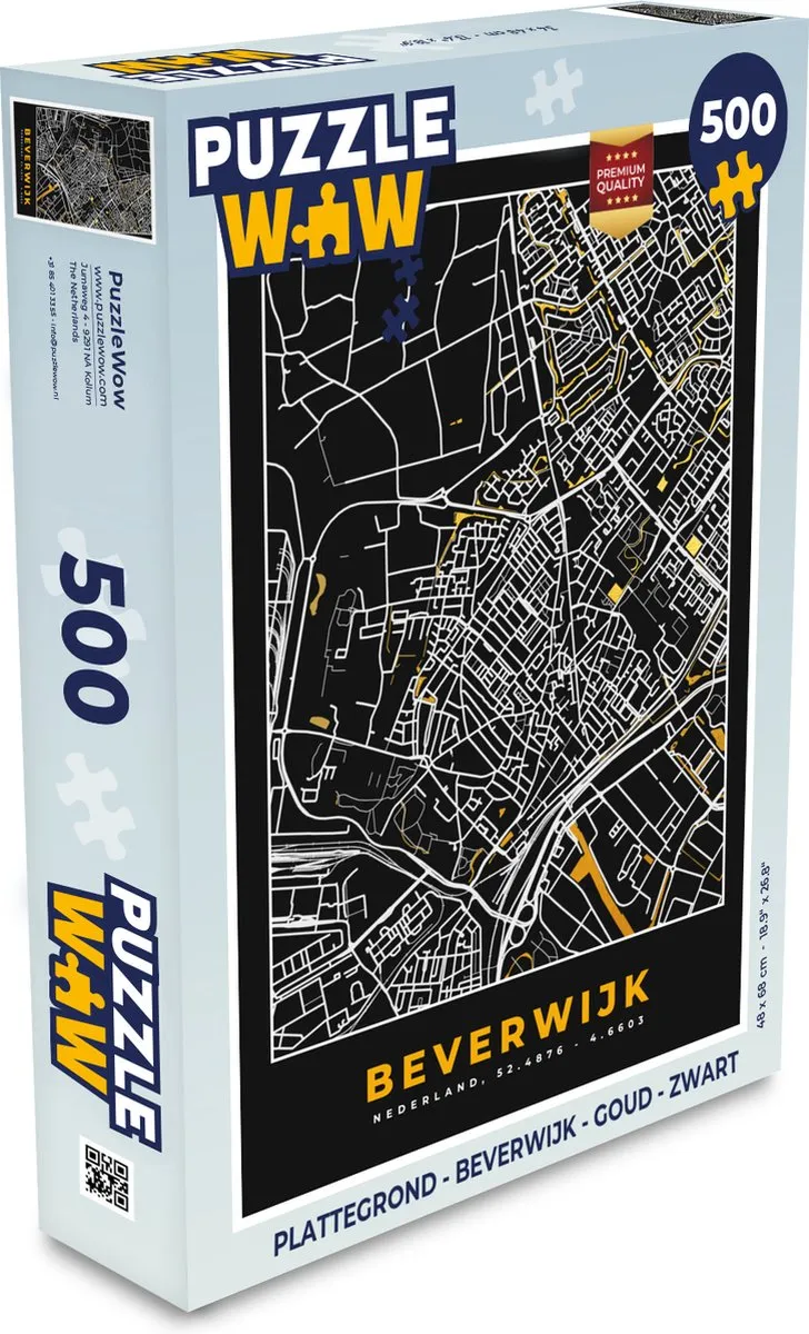 PuzzleWow Beverwijk Legpuzzel 500 Stuks