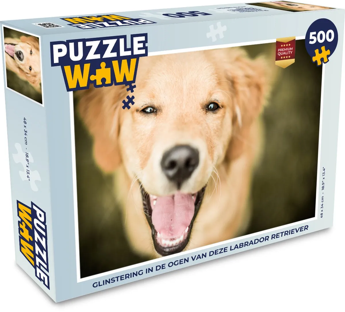 PuzzleWow Labrador Retriever Legpuzzel 500 Stuks