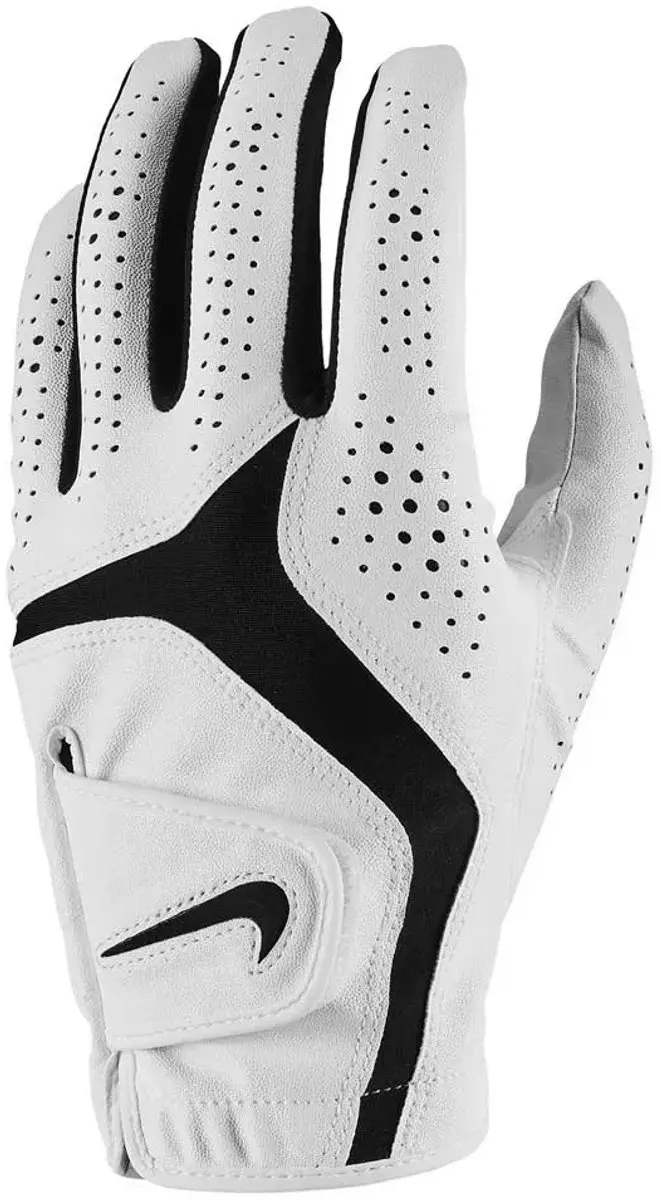 Nike Dura Feel X GG Golfhandschoen - M - Wit/Zwart - afbeelding 4 van 4
