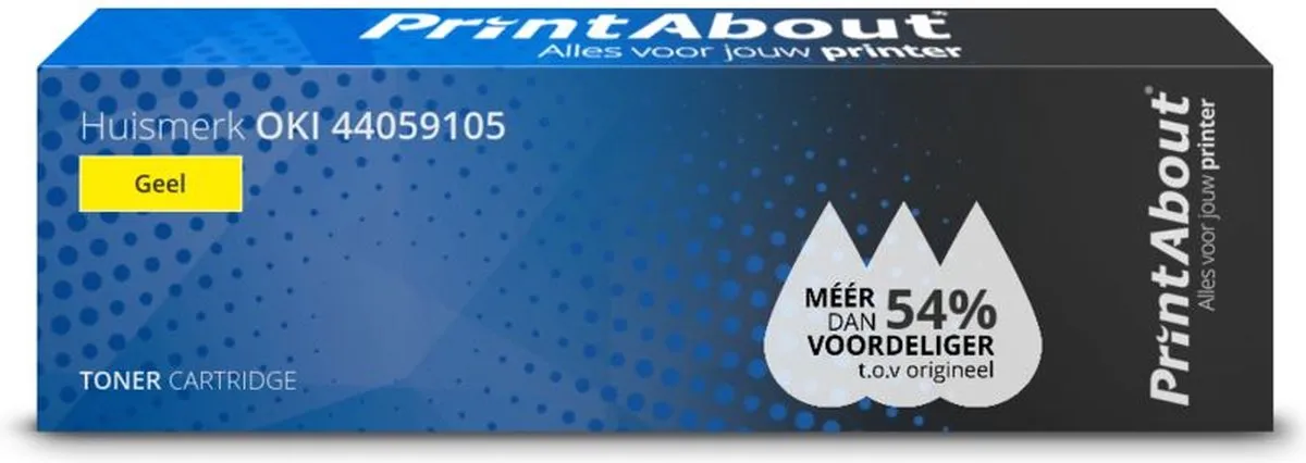 PrintAbout Huismerk 44059105-PA Toner Geel - 9.000 Stuks
