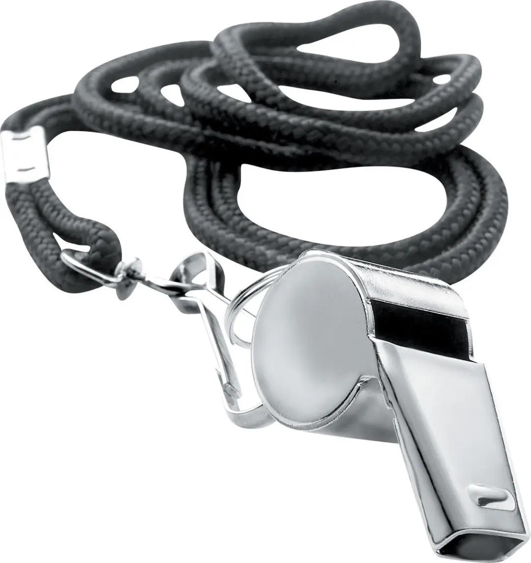 Whistle & Lanyard Blister Pack.