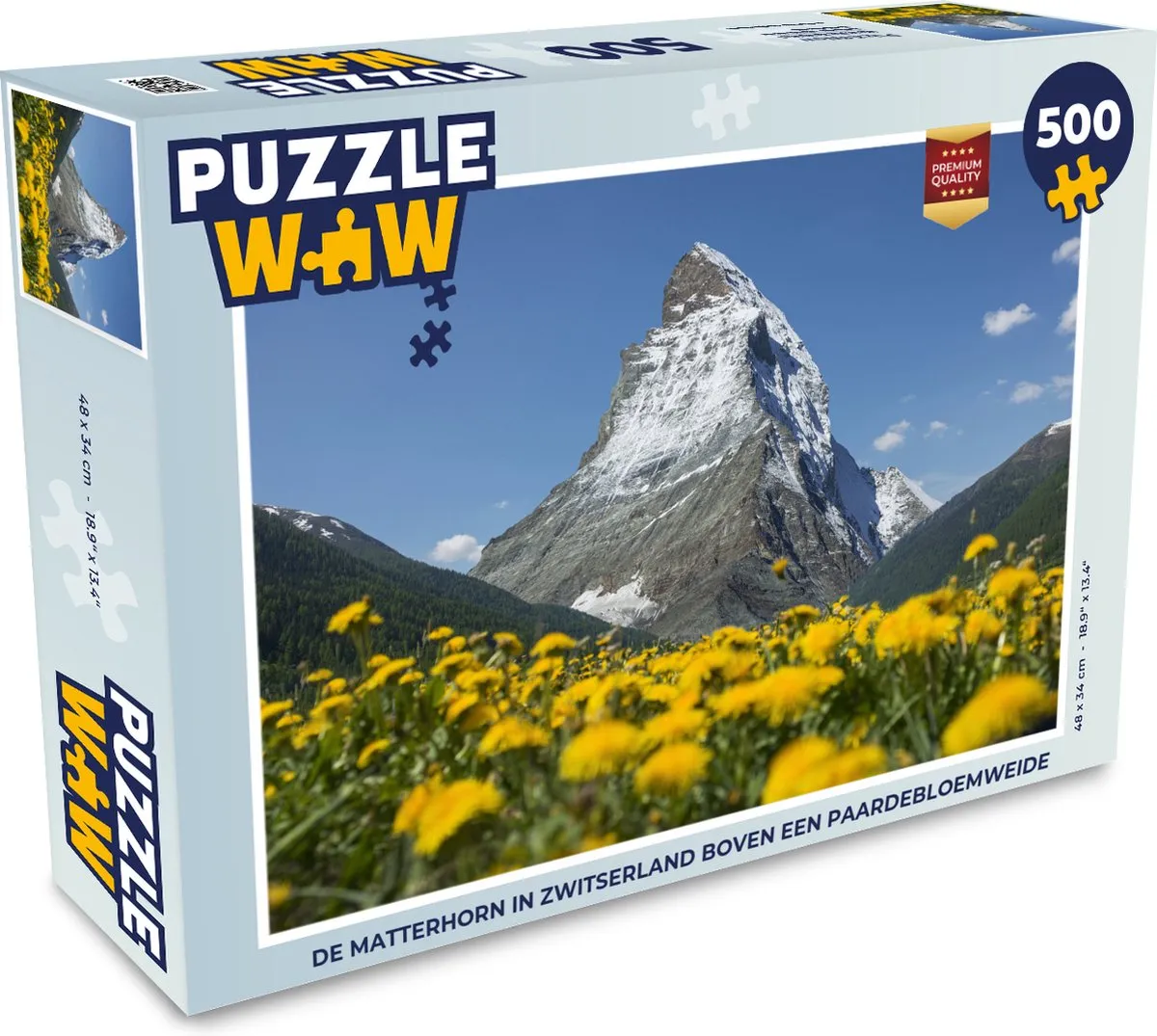 PuzzleWow De Matterhorn Zwitserland Legpuzzel 500 Stuks
