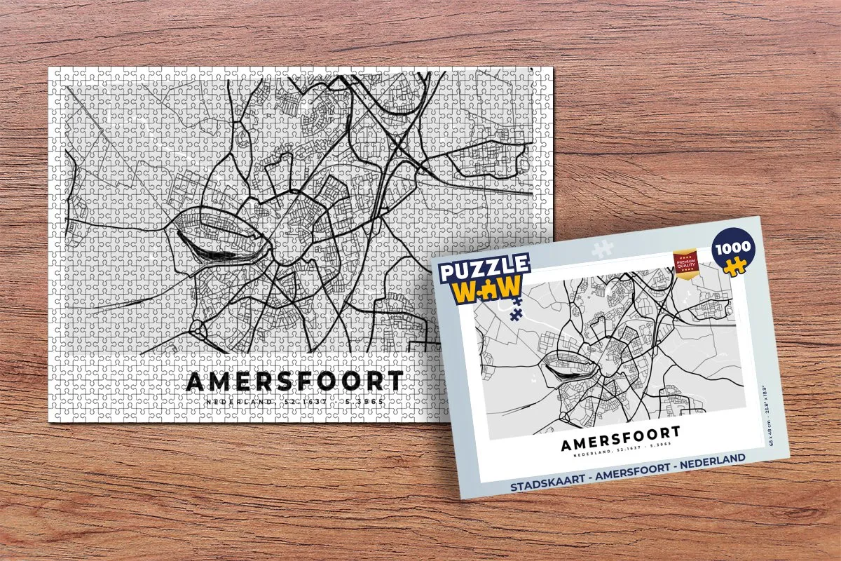 PuzzleWow Amersfoort Legpuzzel - 1000 Stuks - Multicolor