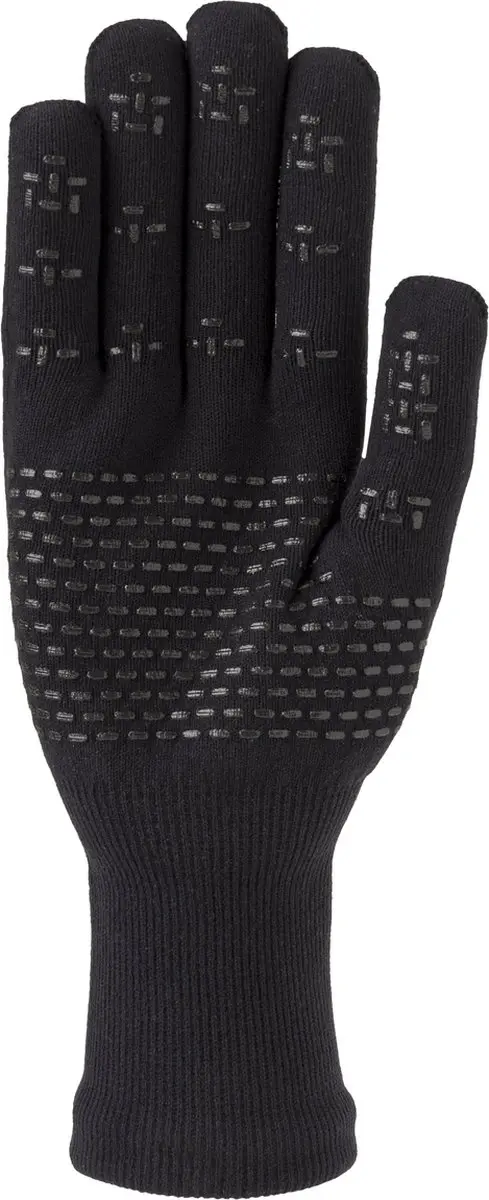 AGU Merino Knit Handschoenen Essential Waterproof - Zwart S - afbeelding 2 van 6