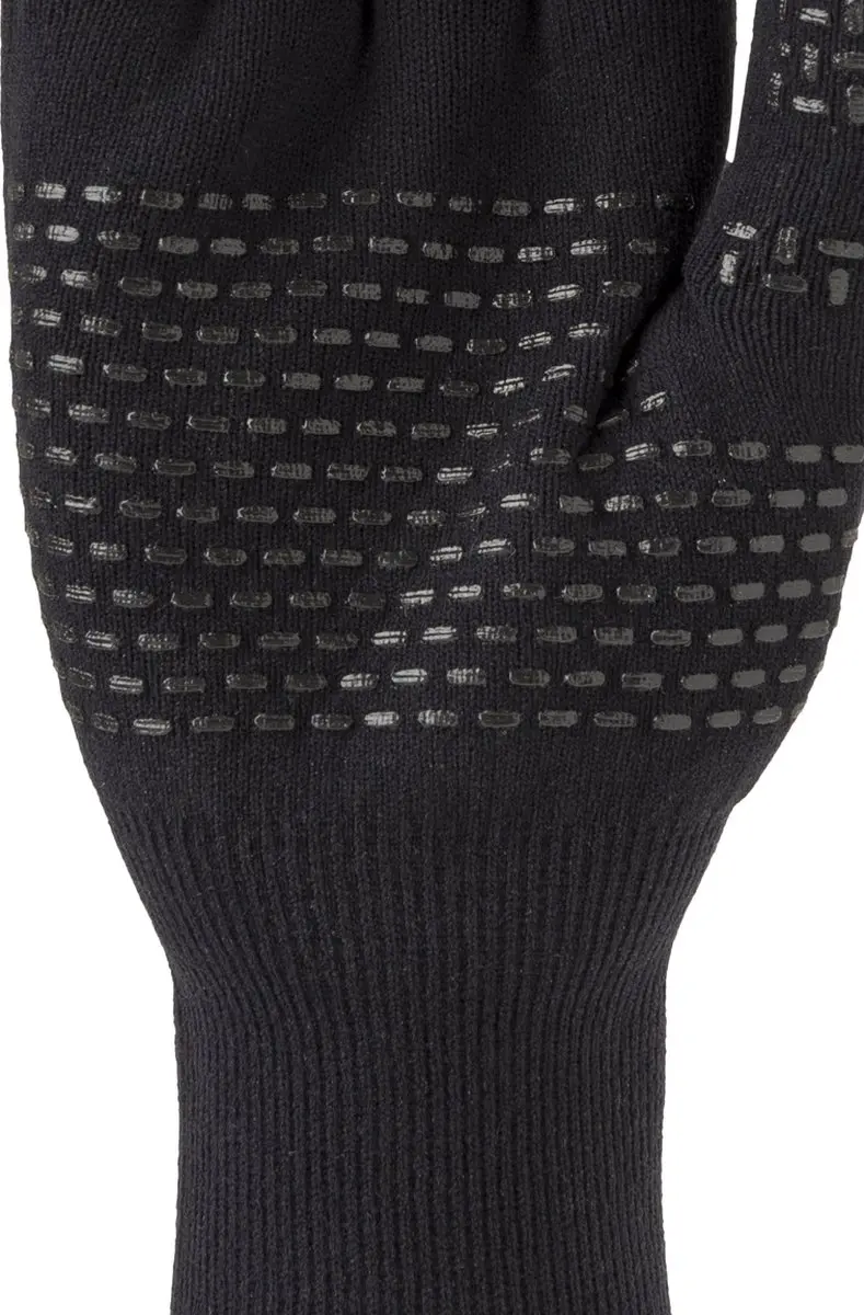 AGU Merino Knit Handschoenen Essential Waterproof - Zwart S - afbeelding 4 van 6