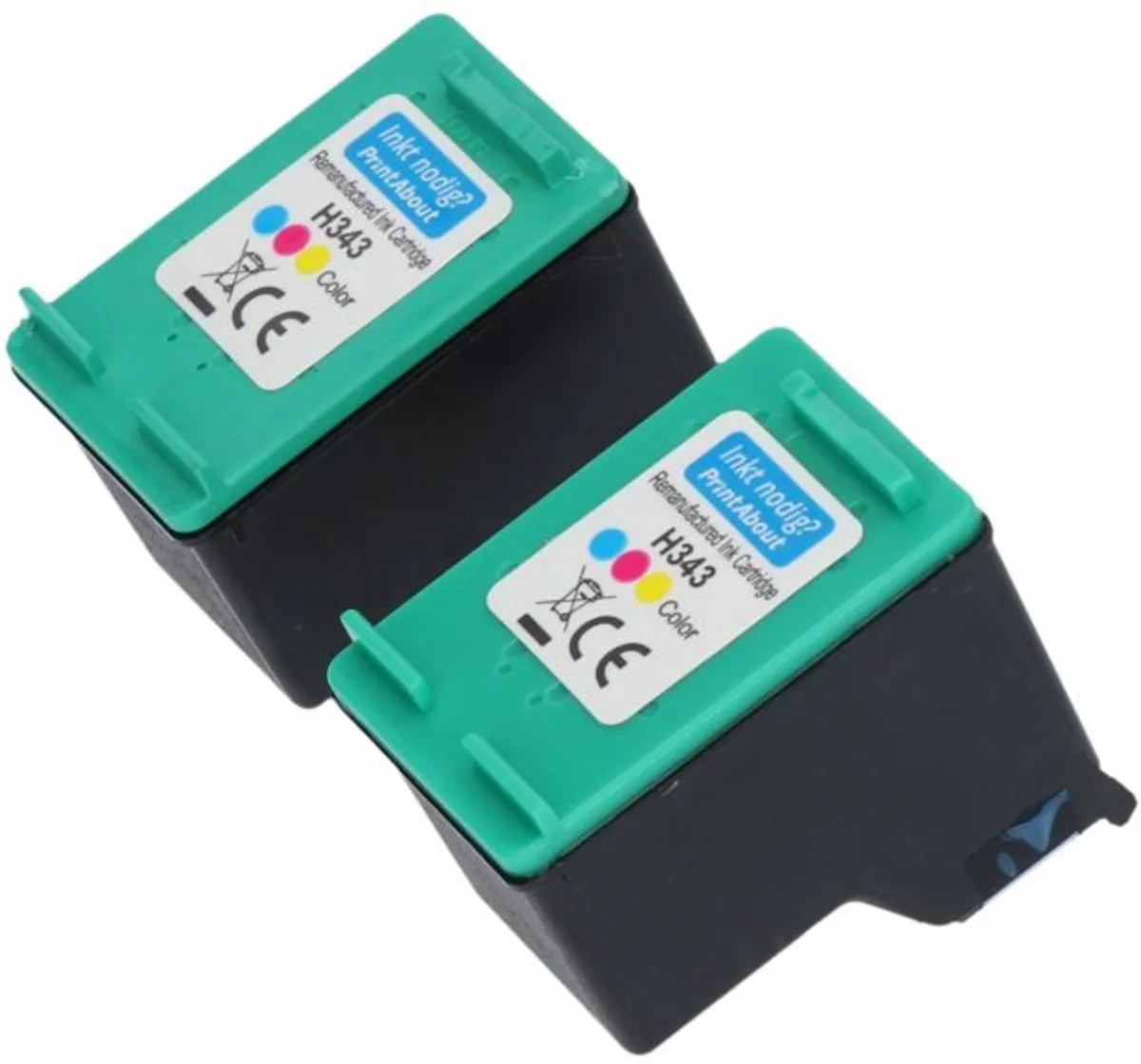 PrintAbout C8766EE-PA2 Inktcartridge - 3 Kleuren - 34ml - o.a. HP Photosmart