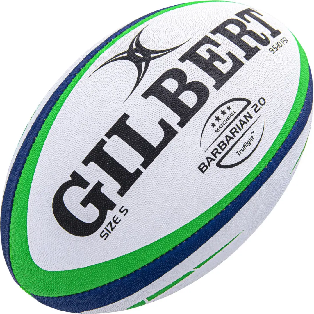 Gilbert Rugbybal Barbarian Match Blauw/Groen