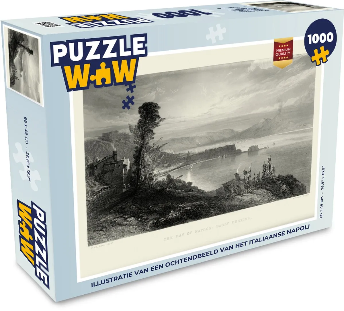PuzzleWow Napoli Legpuzzel 1000 Stuks