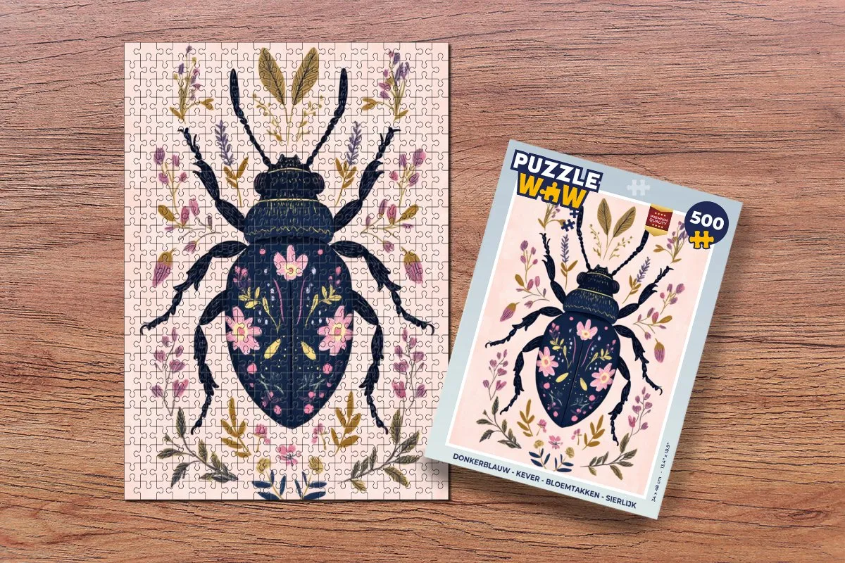 PuzzleWow Kever Bloemtakken Legpuzzel 500 Stuks - MPN 8721414232048
