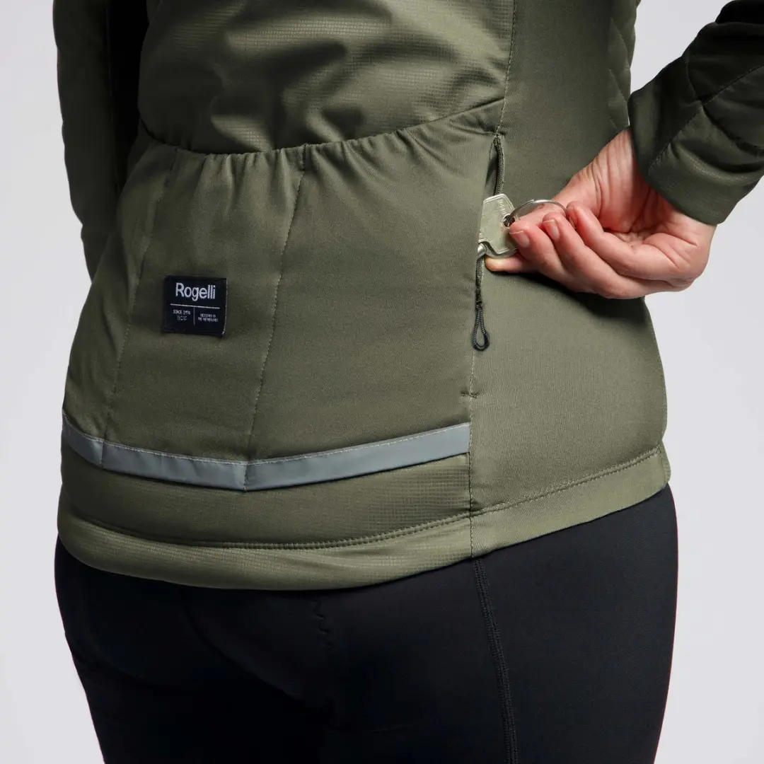 Rogelli Element Dames Fietsjack Winter - Groen - afbeelding 5 van 6