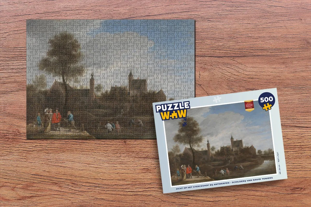 PuzzleWow David Teniers Het Sterckshof Legpuzzel 500 Stuks - Multicolor