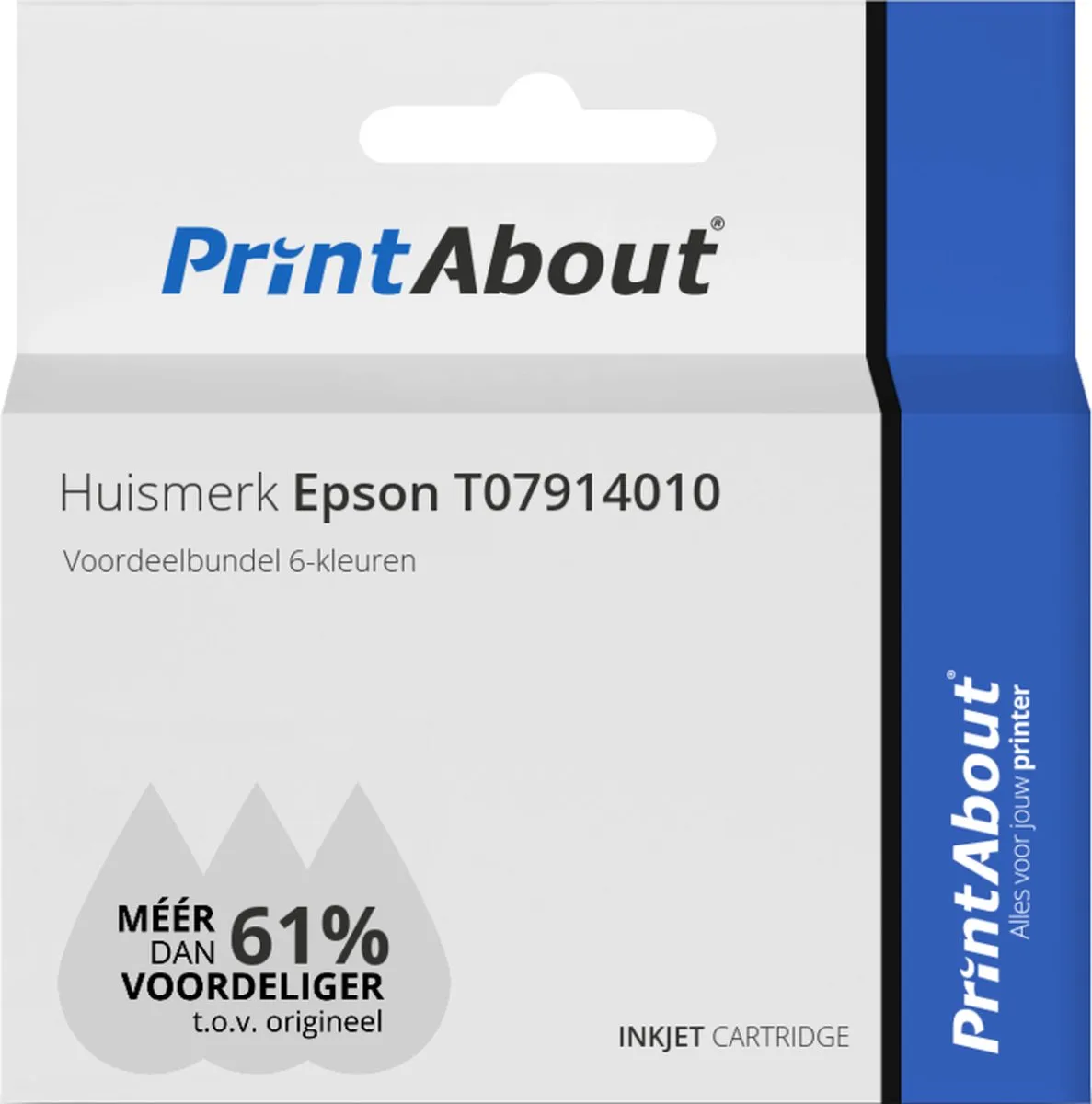 PrintAbout T07914010-PA2 Inktcartridge 6 Kleuren - 82ml - o.a. Epson PX710/XP960