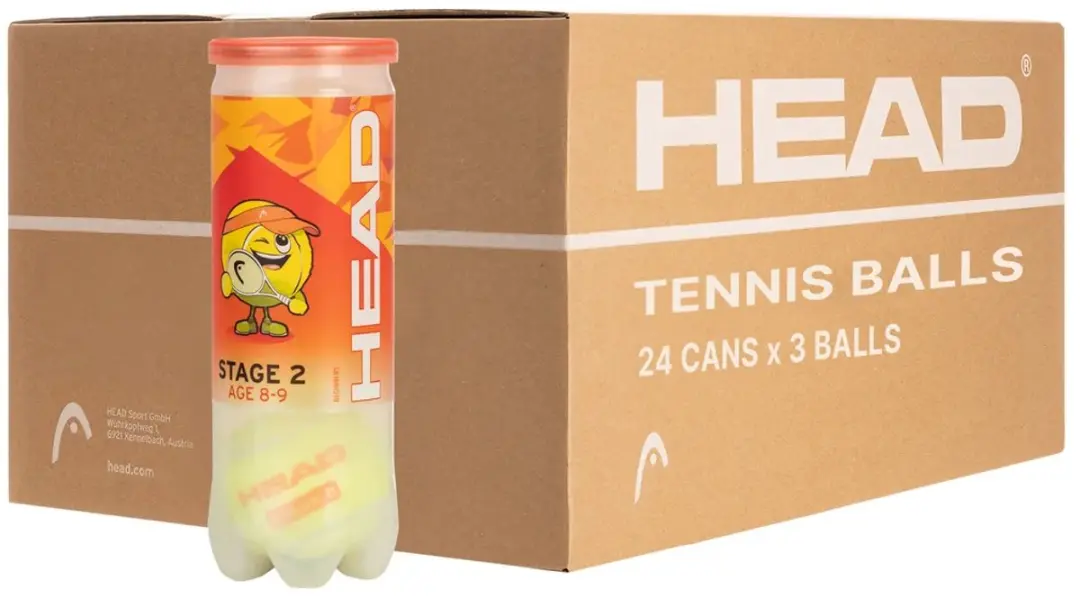 Head Tennisballen Kinderen - 3 Stuks - Geel/Oranje - afbeelding 6 van 6