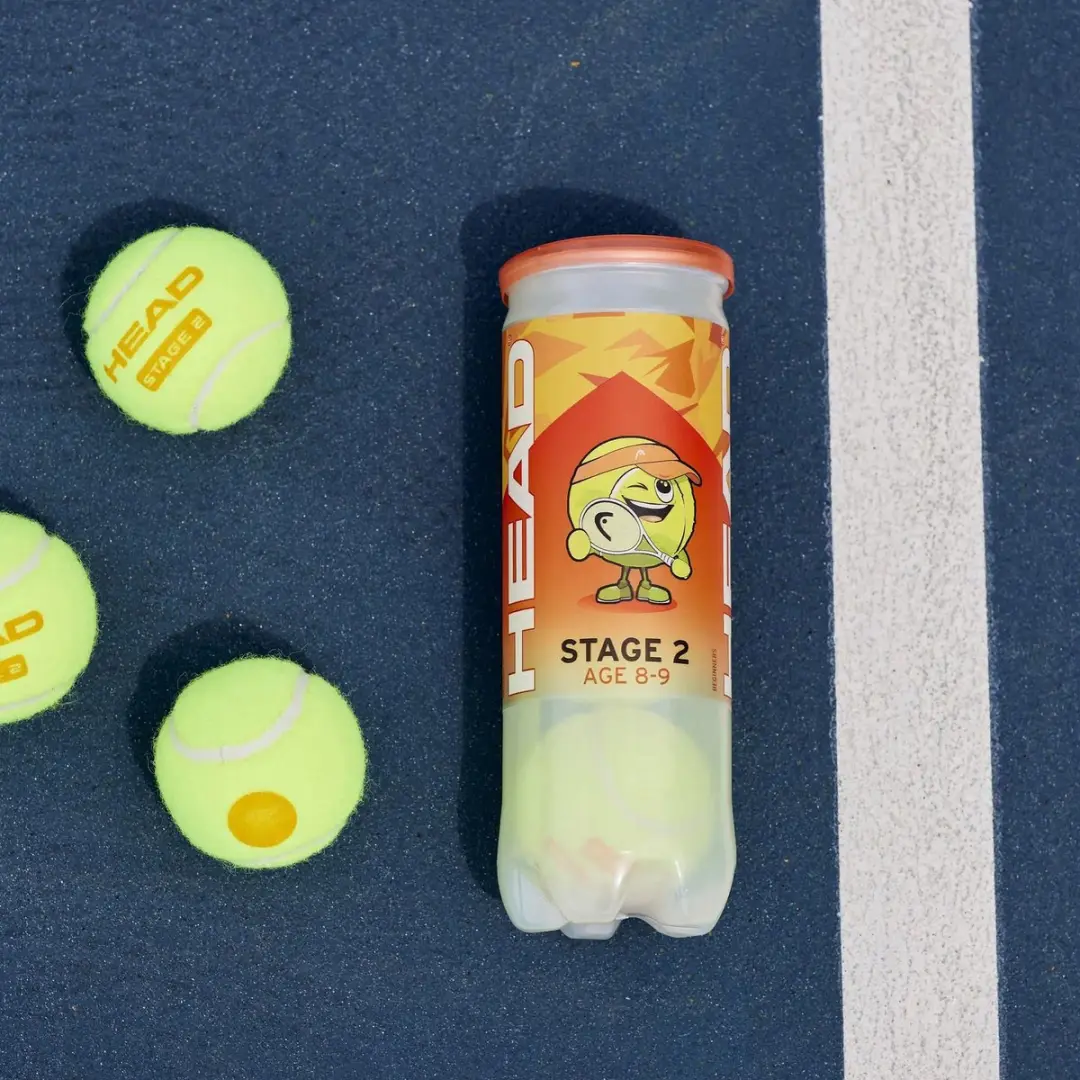 Head Tennisballen Kinderen - 3 Stuks - Geel/Oranje - afbeelding 2 van 6