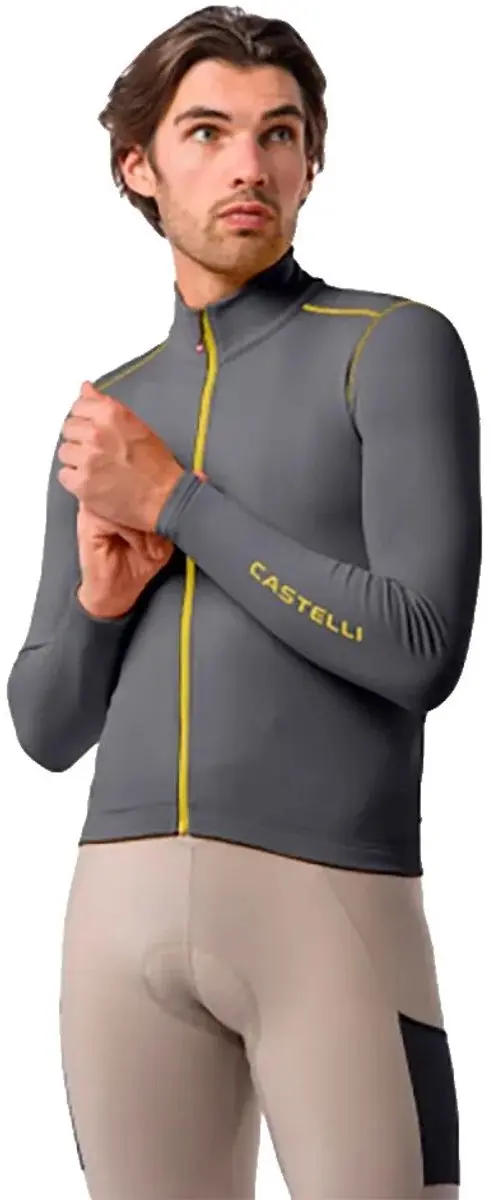Castelli Unlimited Trail 2 Korte Mouw Wielertrui Grijs M Man