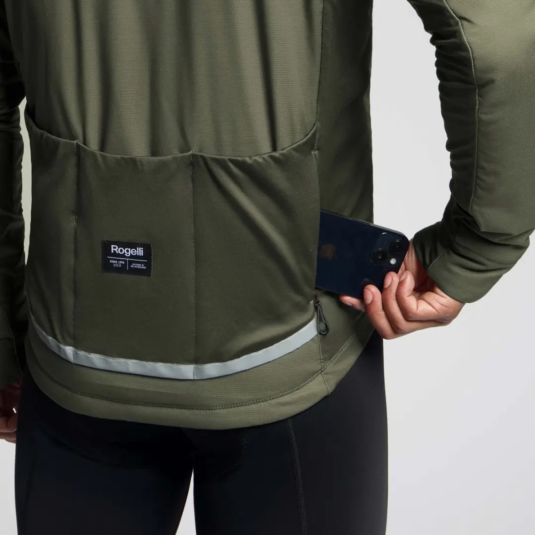 Rogelli Element Heren Fietsjack Winter - Groen - afbeelding 4 van 6