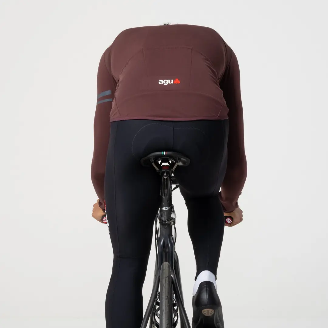 AGU Essential Modica Fietsshirt - Lange mouwen - Bruin - XXXL - afbeelding 4 van 6