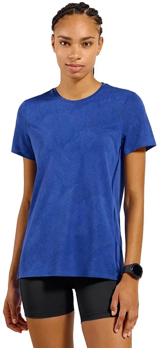 Odlo Odlo T-shirt crew neck s/s ZEROWEIGHT ENGINEERED CHILL-TEC BLAUW