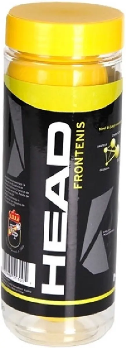 Jar 3 Head Yellow Frontenis Balls