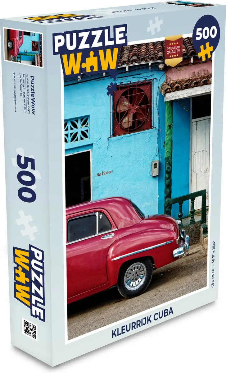 PuzzleWow Kleurrijk Cuba Legpuzzel 500 Stuks