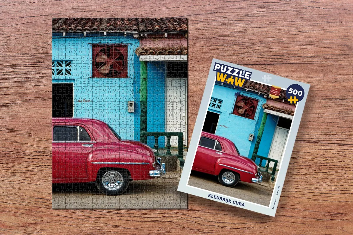 PuzzleWow Kleurrijk Cuba Legpuzzel 500 Stuks - Multicolor
