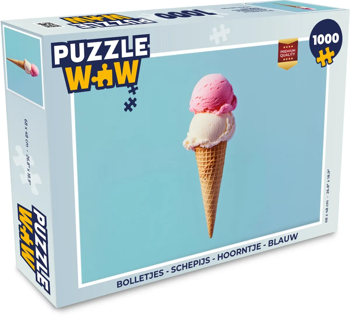 PuzzleWow Schepijs Hoorntje Puzzel 1000 Stuks