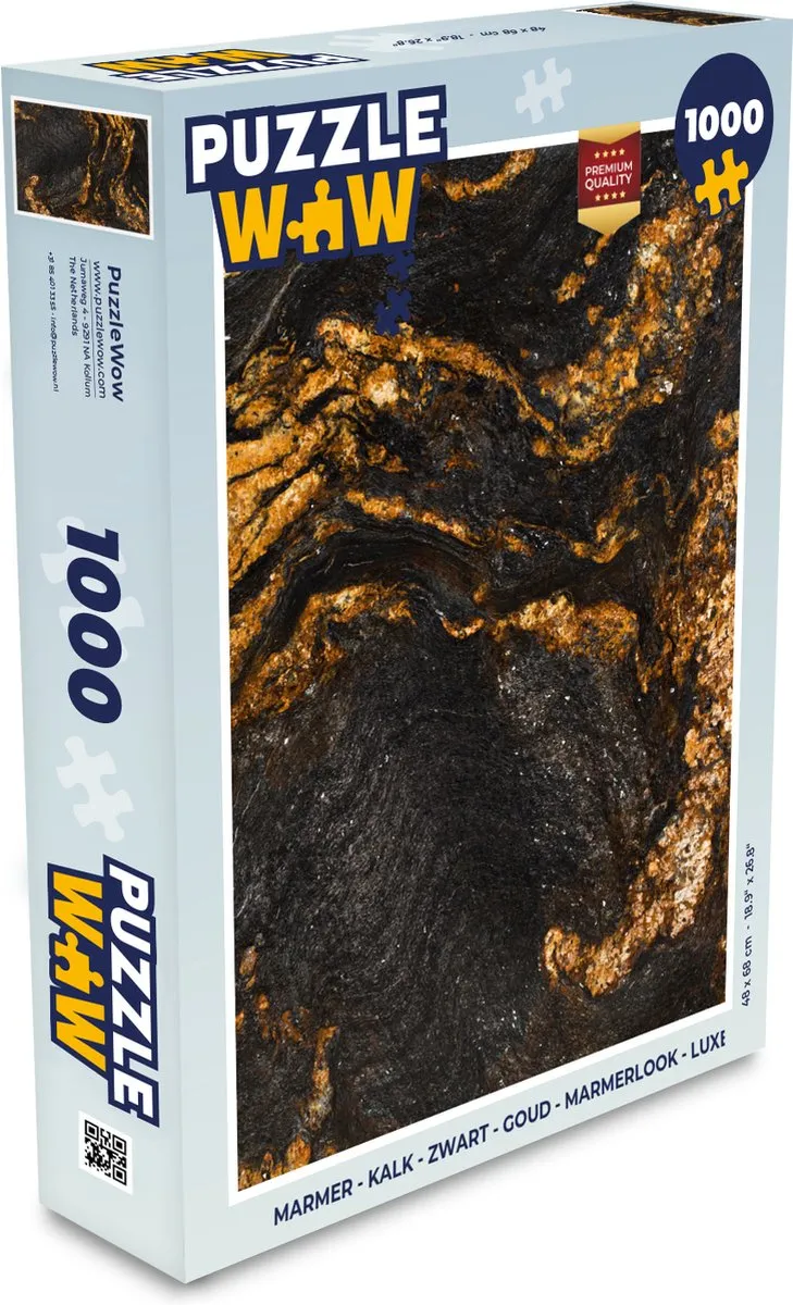 PuzzleWow Marmerlook Legpuzzel 1000 Stuks