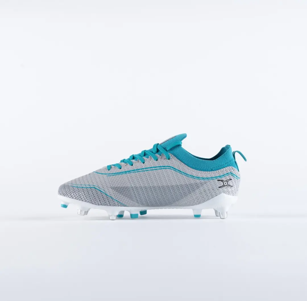 Gilbert Sz 7-13 Cool Grey/Aqua Rugby Schoen - Maat 43-44 - afbeelding 4 van 6