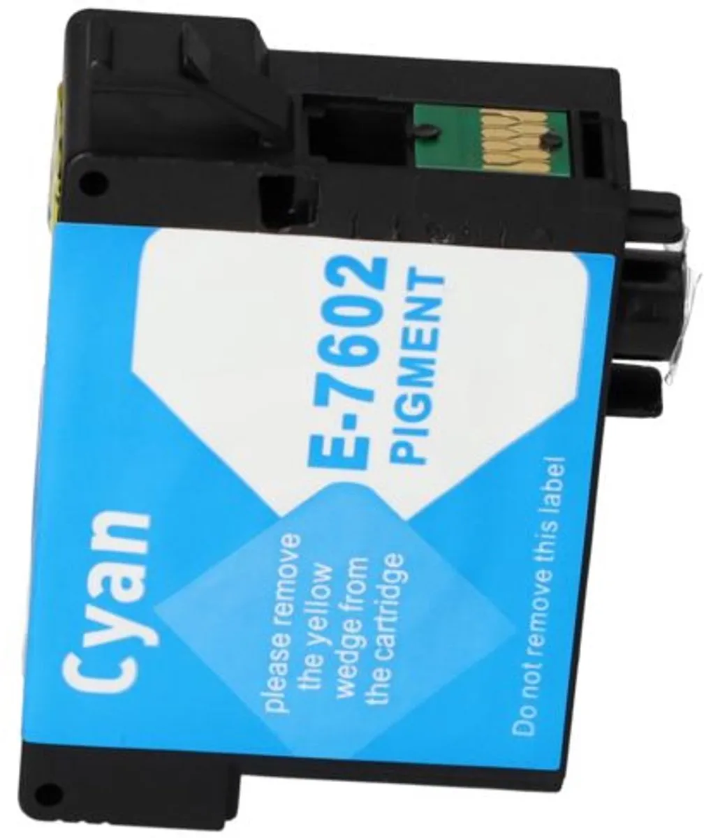 PrintAbout T7602 Inktcartridge Cyaan - 29.5ml - Epson