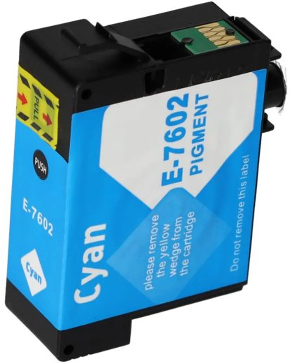 PrintAbout T7602 Inktcartridge Cyaan - 29.5ml - Epson