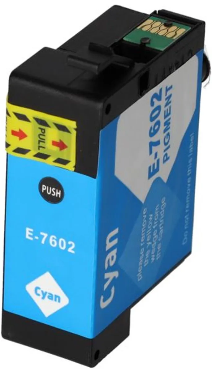 PrintAbout T7602 Inktcartridge Cyaan