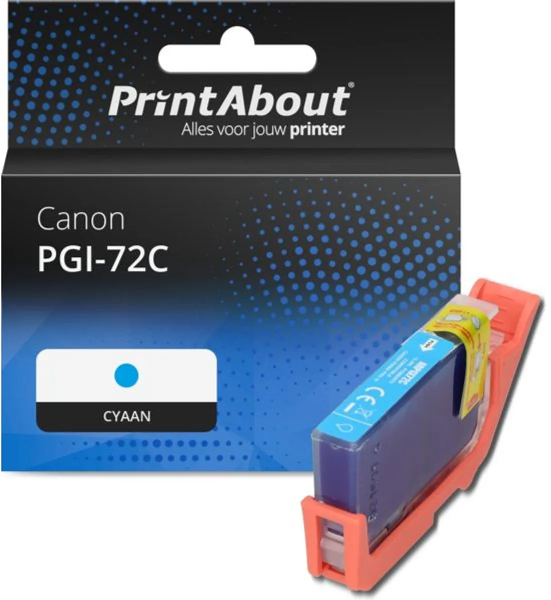 PrintAbout PGI-72C Inktcartridge Cyaan - 15ml - Canon