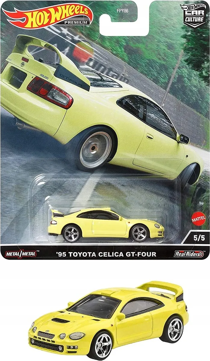 Hot Wheels Car Culture '95 Toyota Celica GT-Four FPY86 HCJ82 Modelauto - Lime Green