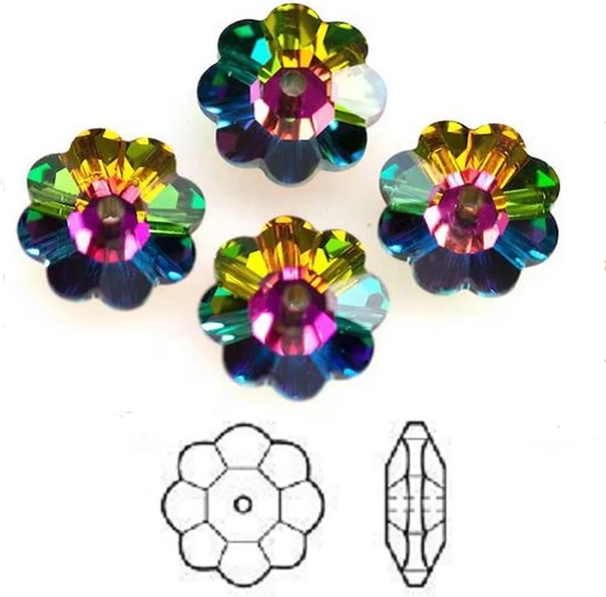 Swarovski Elements Marguerite 10mm Vitrail Medium
