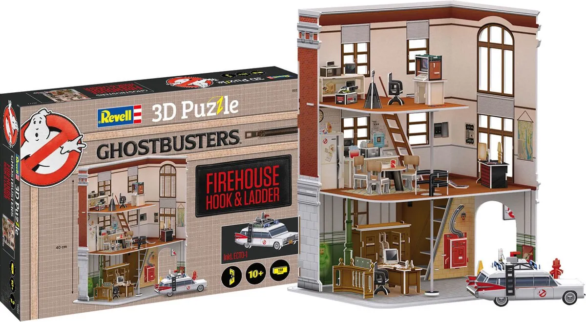 Revell Ghostbusters Brandweerkazerne 3D Puzzel 158 Stuks