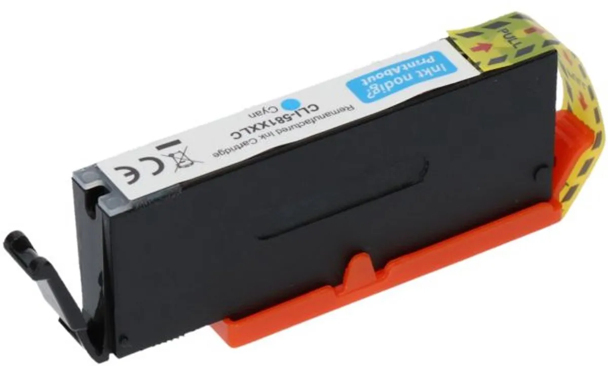 PrintAbout Canon CLI-581XXL C Inktcartridge - Cyaan - 1000 pagina's