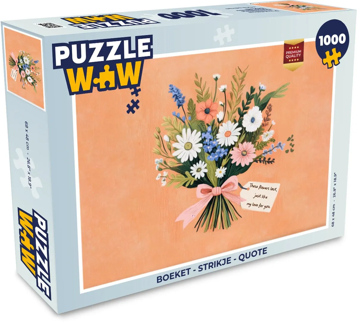 PuzzleWow Boeket Legpuzzel 1000 Stuks