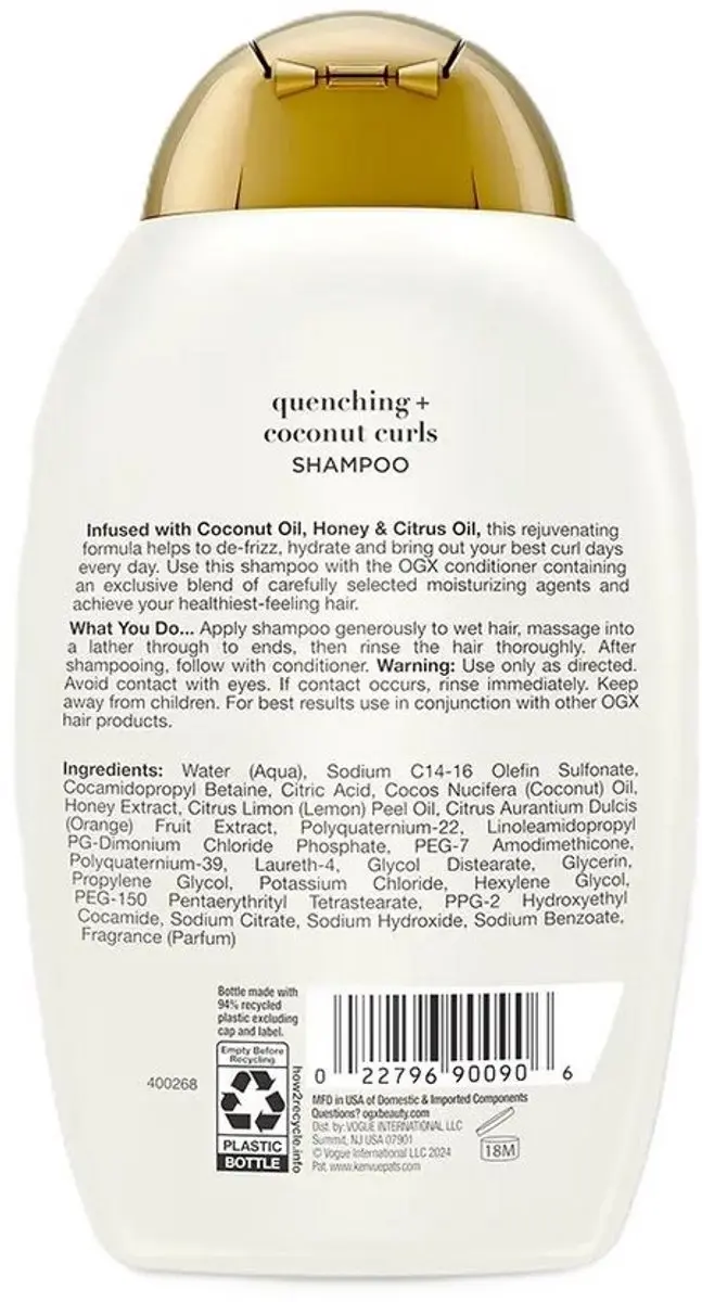 OGX Quenching Coconut Curls Shampoo 385ml