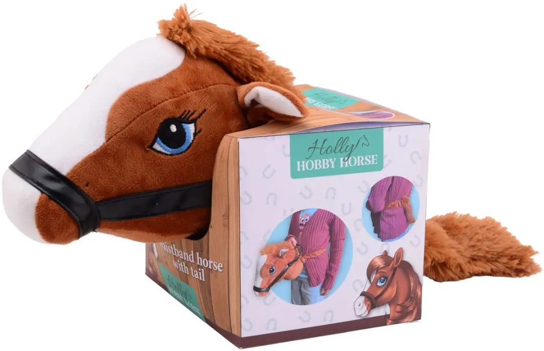 Johntoy Holly Horse Paardenhoofd met Geluid - Bruin - afbeelding 3 van 3