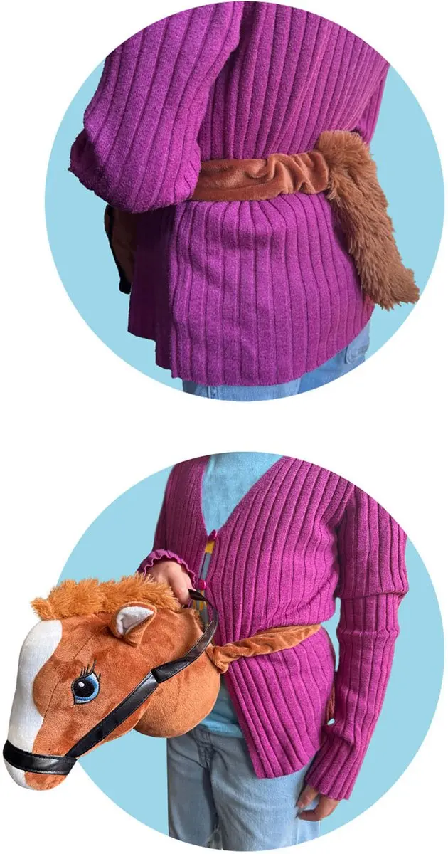 Johntoy Holly Horse Paardenhoofd met Geluid - Bruin - afbeelding 2 van 3