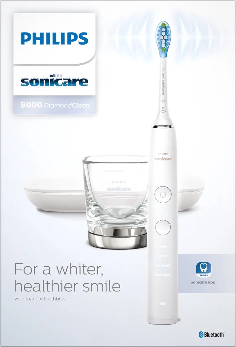 Philips Sonicare DiamondClean 9000 HX9911/27 Elektrische Tandenborstel - Wit