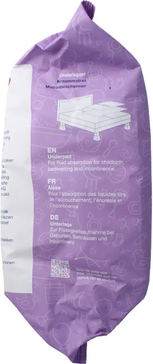 Heltiq Onderlegger 60x60cm - 7 Stuks Wit - afbeelding 4 van 6