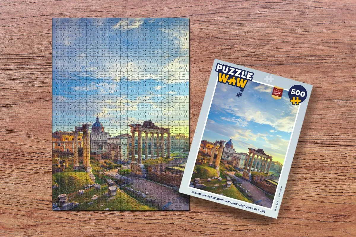 PuzzleWow Rome Wolken Legpuzzel 500 Stuks - Multicolor