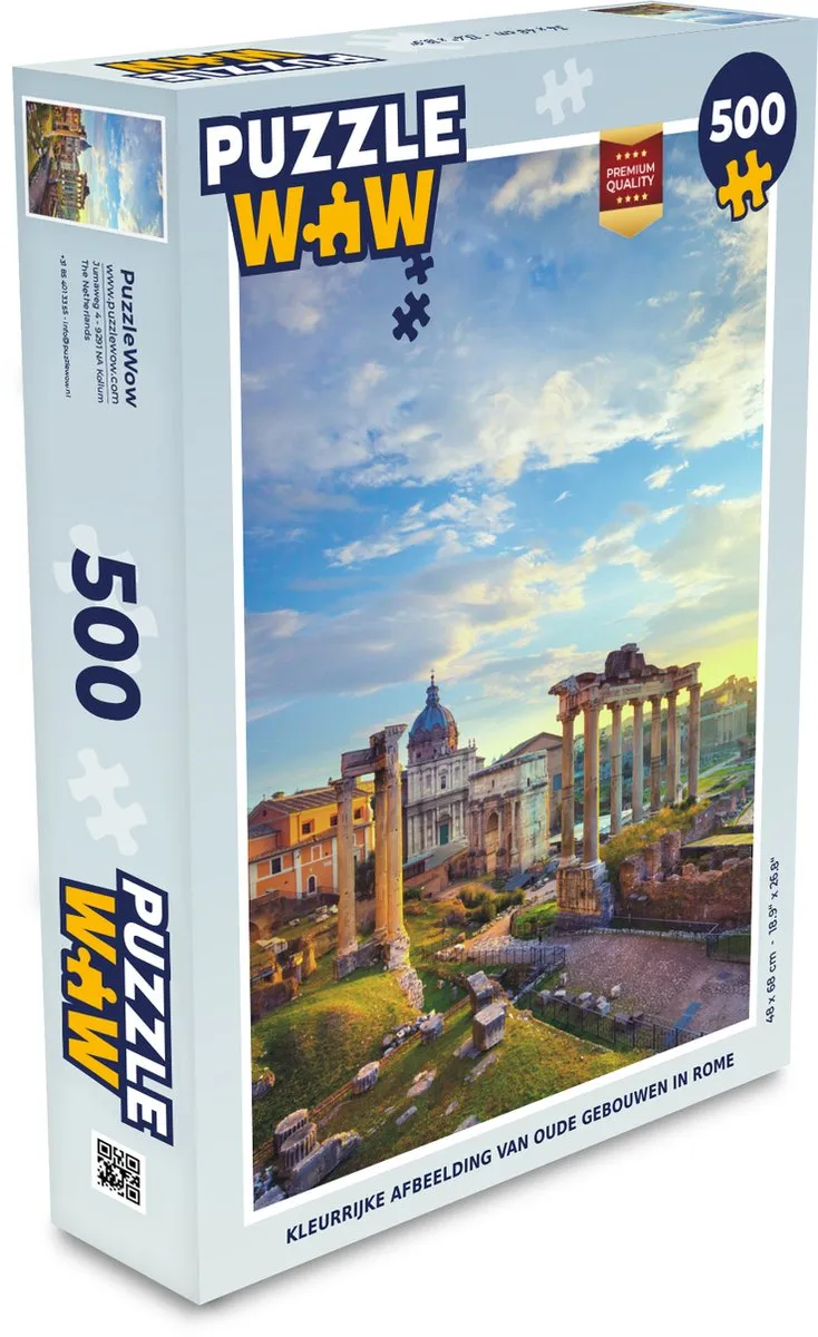 PuzzleWow Rome Wolken Legpuzzel 500 Stuks